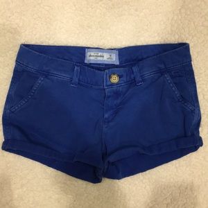 Abercrombie blue wash shorts